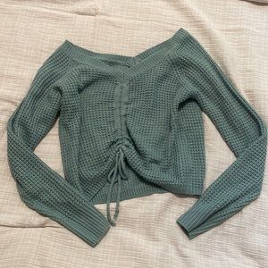Teal sweater
